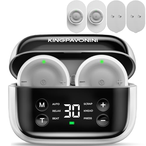 Image of Wireless TENS Unit Muscle Stimulator for Pain Relief Therapy, 2 Units Dual-Channel TENS Machine, 30 Intensities, Pocket-Sized TENS Device for Sciatica Back Pain, Charging Case, Model U13