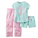 Carters Little Girls 3-Piece Jersey PJs Dancer Dreams 4T