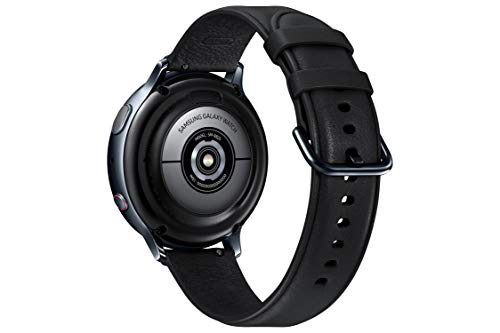 Image of Samsung Galaxy Watch Active 2 (Bluetooth + LTE, 44 mm) - Black, Steel Dial, Leather Straps