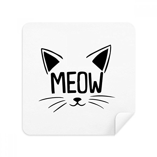 Chiffon de nettoyage lunettes et écran chat pour le bureau