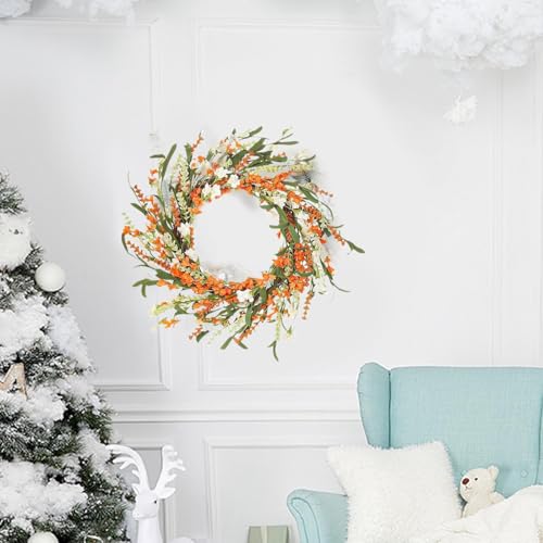 Couronne de fleurs de porte durable pour remplacer les végétaux qui fanent - 3