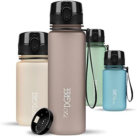 720°DGREE Trinkflasche “uberBottle“ softTouch +Sieb - 500ml - Auslaufsicher Cover