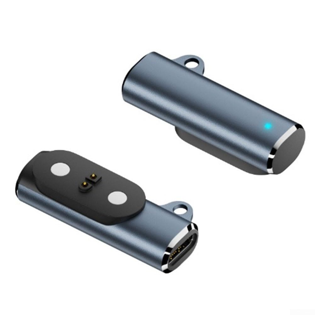 USB C Charger for Mojawa Run Air Mojo 2, Adapter Dock with Magnetic Design Charging Cable Station for Bone Conduction Headphones(Gray)