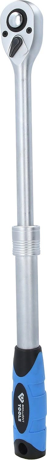 BRILLIANT TOOLS BT022992 Carraca reversible telescópica de 1/2" [Powered by KS TOOLS]