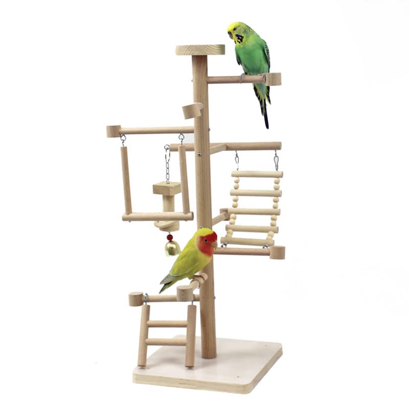 Percha para pájaros Parrot Playground Bird Play Stand Perch con Swing Ladders Bite Toys Periquito Cockatiel Pinzones