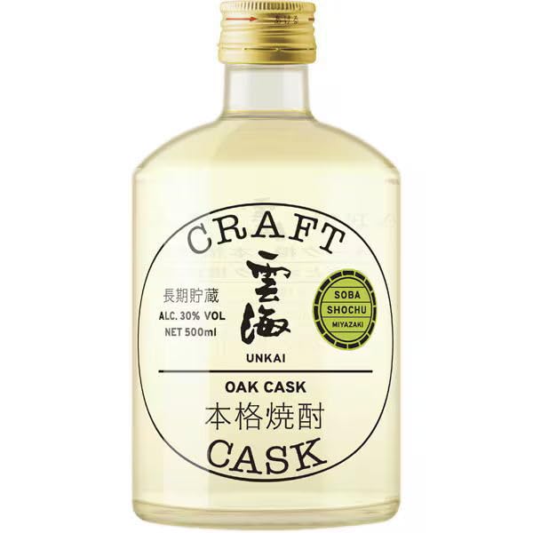 Amazon.co.jp: クラフトカスク雲海 そば焼酎 30度 500ml : 食品・飲料