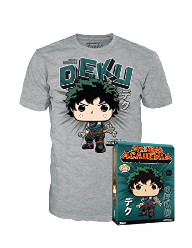 Funko Boxed tee: My Hero Academia (MHA) Izuku Midoriya - (Deku) Medium - Camiseta, Franela - Ropa -...