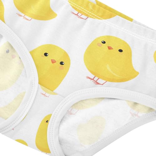 Wusikd Yellow Chick Girls' Underwear Cotton Cute Girls Briefs Soft Toddler Underwear 2T4
