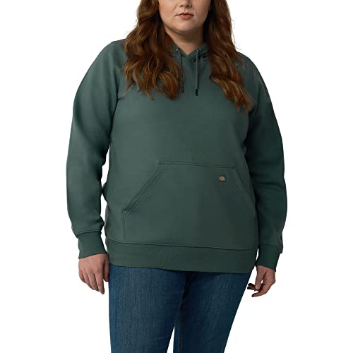 Image of Dickies womens Women's Plus Heavyweight Logo Sleeve Pullover