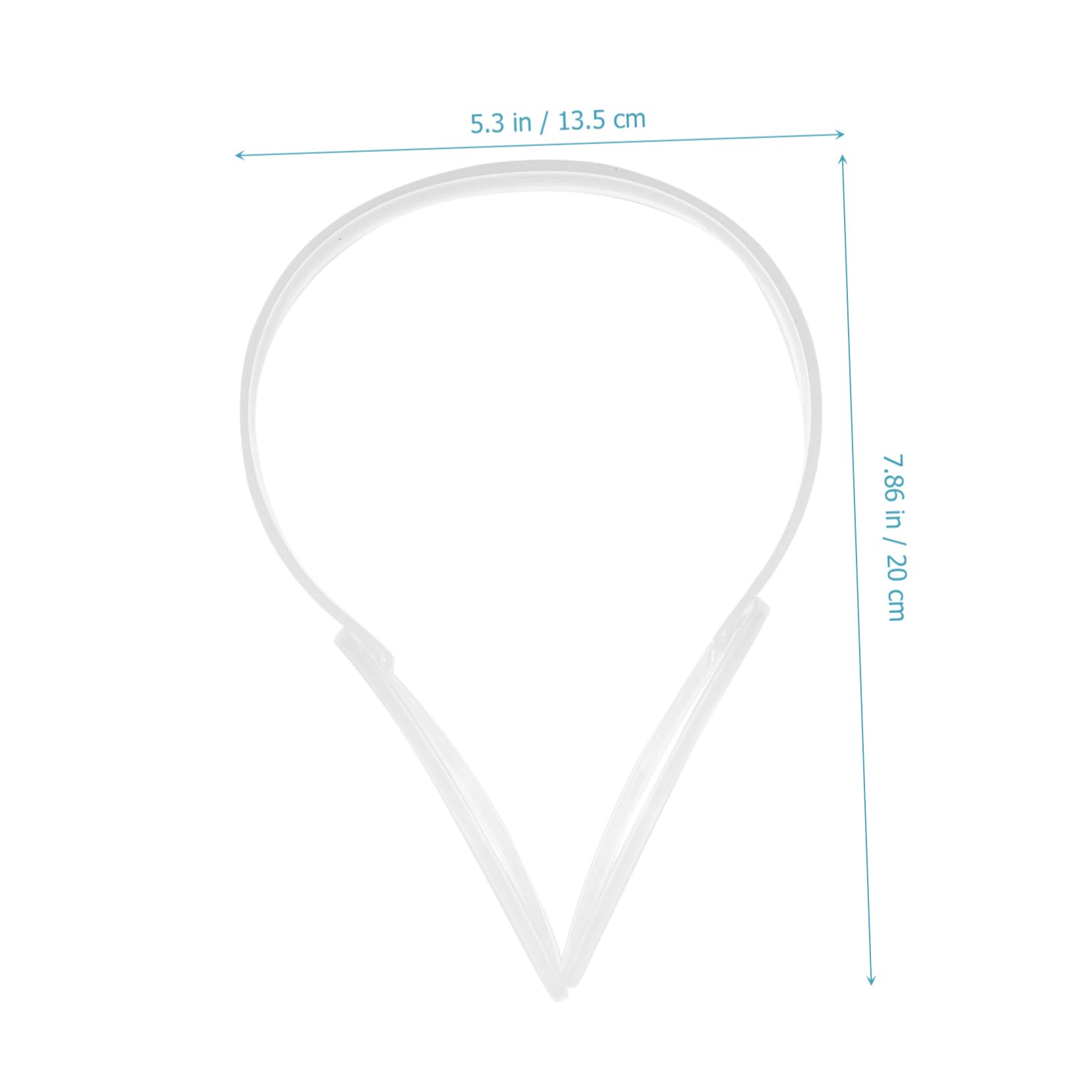 WOONEKY 10pcs DIY Earmuff Frame Shelf Plastic Making Earmuff Frame Rack Making Earmuff Frame Shelf Warm Earmuff Frame Shelf