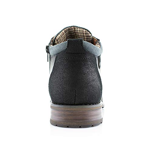 Image of Polar Fox Men's Casual Cap-Toe Ankle Boot Collection | Lace-Up Work, Combat, and Chukka Styles