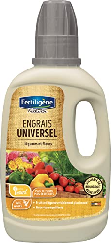 FERTILIGENE FEU400 - Engrais Liquide Universel Légumes et Fleurs UAB 400 ml - Plantes plus belles en 7 jours - Apporte une nourriture équilibrée - A base d'algues marines -Pour 57 L de solution diluée