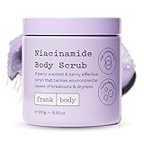 frank body Niacinamide Body Scrub | Fights Breakouts & Dryness | Exfoliating Body Scrub | Berry Extracts & Green Tea | Berry Scent | Vegan & Cruelty Free | 250g / 8.82 oz