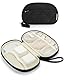 bagsmart Kabeltasche Organizer Travel Cord Elektronik Organizer Travel Case, Travel Essentials für Cables, USB Sticks, Memory Cards, Schwarz