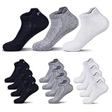 【Hoher Feuchtigkeitstransport】Diese SportSocken bestehen aus hochwertiger gekämmter Baumwolle, die 95% des Schweißes effektiv absorbiert und Ihre Füße den ganzen Tag trocken hält. Durch die hochwertige Baumwollmaterialien erhält unsere Sneakersocken einen bequem und atmungsaktiven Tragekomfort und schützt dadurch die Haut Ihrer Füße.