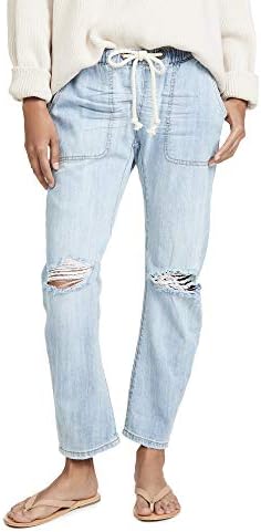 One Teaspoon Women's Shabbies Drawstring Boyfriend Jeans, Hustler, Blue, M