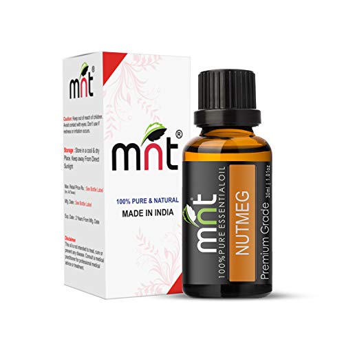 Image of MNT Nutmeg Essential Oil 100% Pure Natural & Therapeutic Grade For Aromatherapy, Skin, Acne & Hair Growth (30ML)