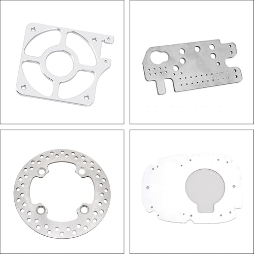 TUZHE 8PCS Edelstahlblech 0,5mm, 15cm x 15cm Edelstahlplatte für DIY, Reparaturen, Bohren, Schneiden