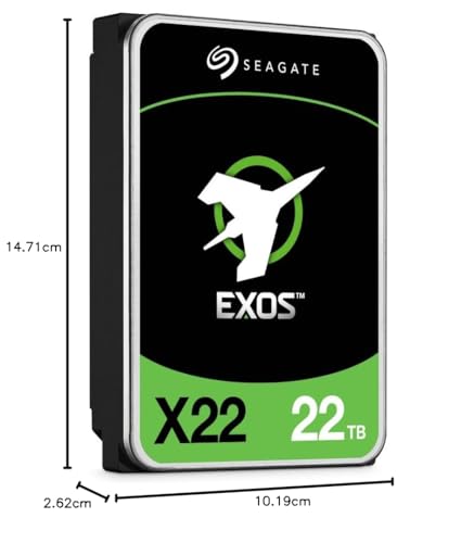 Seagate ST22000NM001E disque dur 22 To 7200 trmin 512 Mo 3.5 SATA Neuf - vue 3