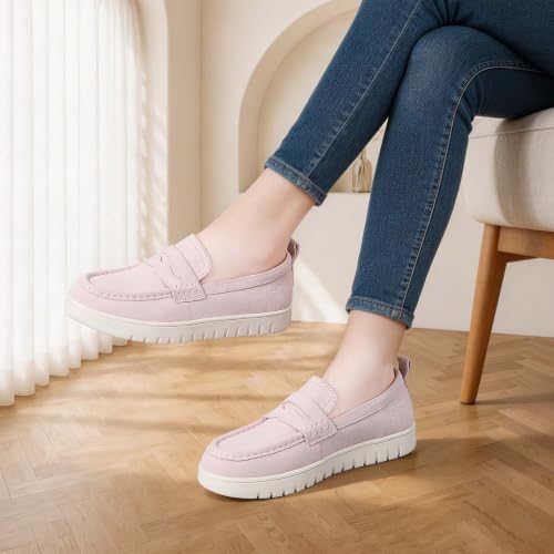 Image of QAE Loafers for Women Comfortable Slip On Shoes Casual Fashion Sneakers