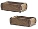 2 x Alte Ziegelform 32x15x9,5 cm Ein-Kammer Vintage Holzkiste mit Metallbeschlägenjede Form sieht anders aus