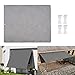 DANWU Toldos Vela Impermeables 150x200cm Rectangular Patio Jardín Vela de Sombra Protección UV Resistente a la Intemperie Se Instala Fácil con Cuerdas de Fijación, Gris Claro