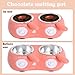 Candy Chocolate Melting Pot Electric Fondue Pot Set Double Chocolate Melting Pot Butter Cheese Melt Warmer Pink for Home Parties with Tool Chocolate Melting Pot Fondue Mini Fondue Candy Maker