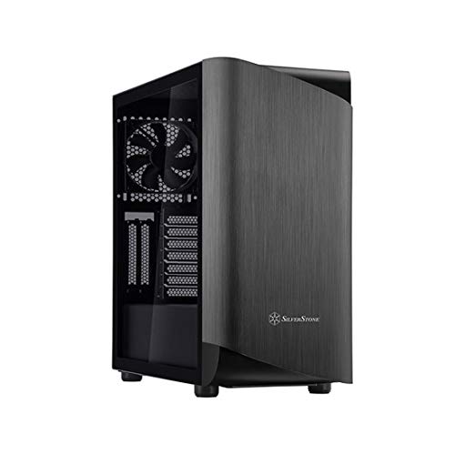 Image of Silverstone Technology SETA A1 Titanium on Black Premium ATX /Micro-ATX Case with Temperd Glass - SEA1TB-G