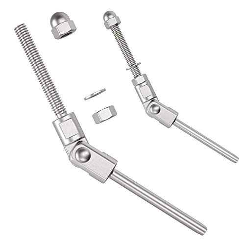 Cable de 3/16 terminal de acero inoxidable T316 con ajuste angular BLIKA 5