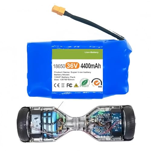 BGGNG 36V Hoverboard Lithium Battery 4.4AH XT60 Waterproof