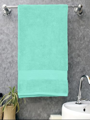 Image of Bombay Dyeing Super Ultrx Zero Twist Plain Dyed 650 GSM Cotton Bath Towel - Size 75cms x 150cms - Ultrx (Egg Shell)