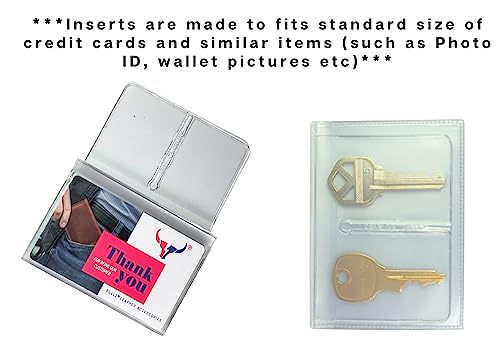 Bullz TRI11 Set Of 2 Heavy Duty Vinyl 6 Pages Insert For Bifold Or Trifolds Wallet Made In Usa thumb #1