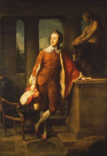 Peinture sur toile portrait Pompeo Girolamo Batoni chef d'œuvre art