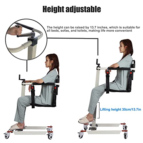 Patient Lift Aid Portable Patient Lift Transfer Wheelchair Lightweight Bedside Wheelchair Wheelchair Lift For Car Bathroom Lift Wheelchair, Bed To Toilet Transfer Chair (Without Potty) #TOP3