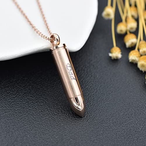 Collier urne funéraire balle pour garder un être cher près de soi