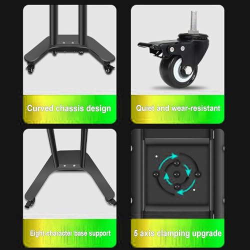 Soporte móvil para TV de piso para TVs 32-60 pulg. miniatura 4