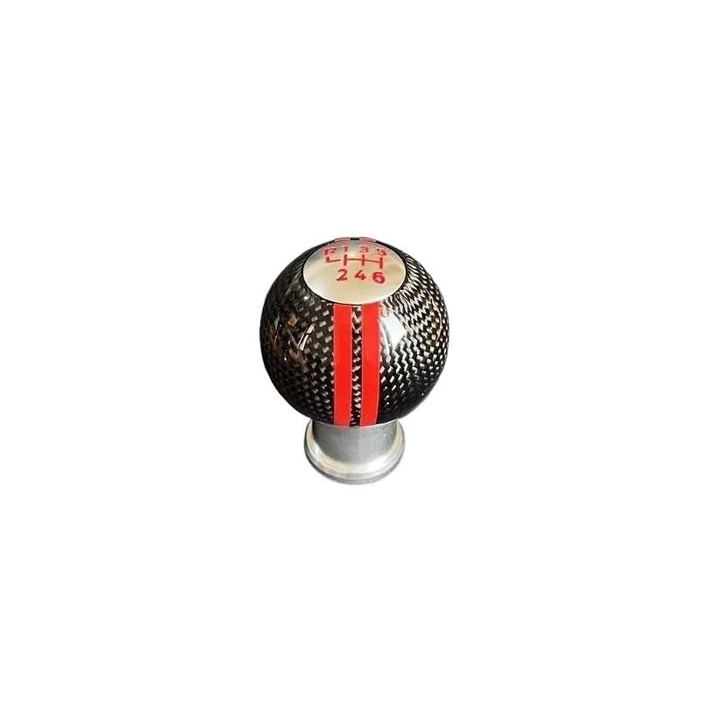SXQPOCAR 5 6 Speed Real Carbon Fiber Gear Shift Knob for Mazda MX-5 Gear Ball Head Shift Lever Head(RR 6 Speed)