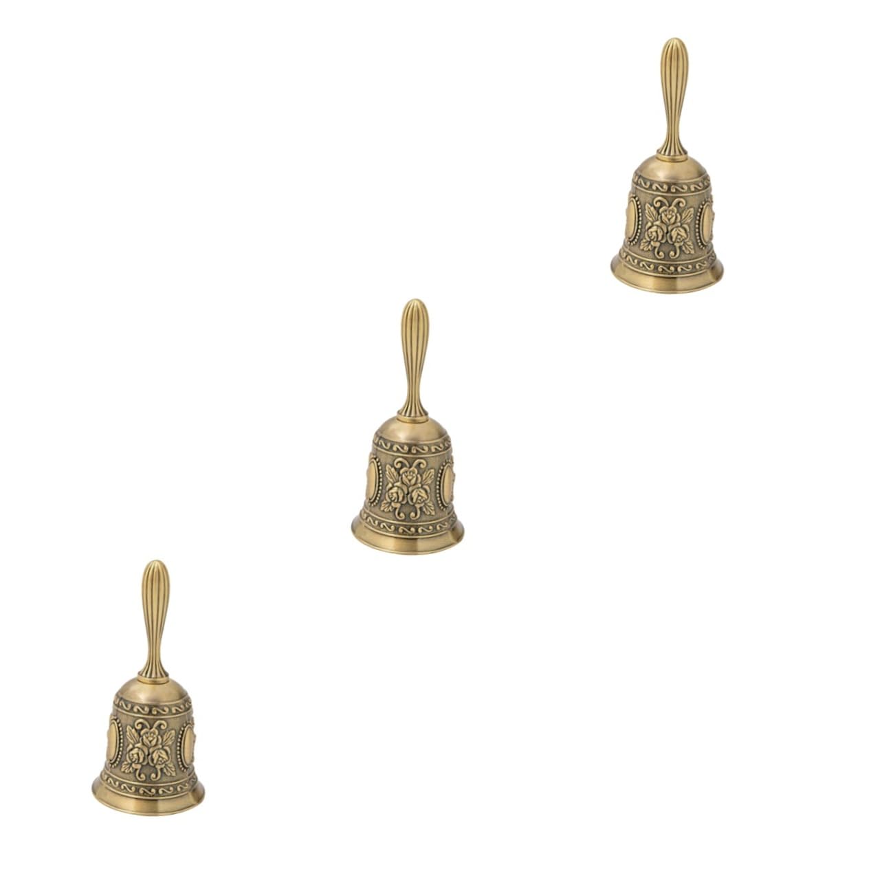 Tofficu 3 Pz campanello di chiamata ristorante in metallo ornamento della campana di natale campanello dell'aula adorn bell bomboniere matrimonio di accoglienza