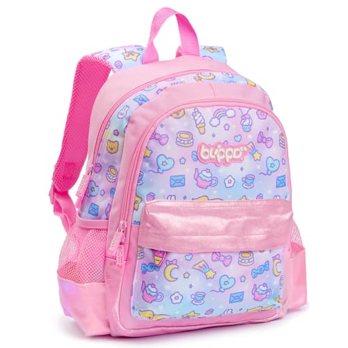 Blippo® Cute Backpack for Girls - Kawaii Girls' Backpack for School - Pink Backpack for Kids - Girls’ Bookbag for Ages 5 and up - For Preschool & Primary School Kids, Sports and Travel