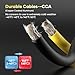 AutoChat Jumper Cables for Car, Heavy Duty Automotive Booster Cables for Car, SUV and Trucks Battery, for Jump Starting Dead or Weak Batteries with Carry Bag, Gloves, Brushes(6 Gauge 16 Feet)