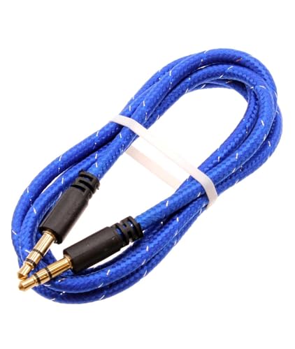 Cable auxiliar Jack 3.5 mm azul compatible Lenovo miniatura 1