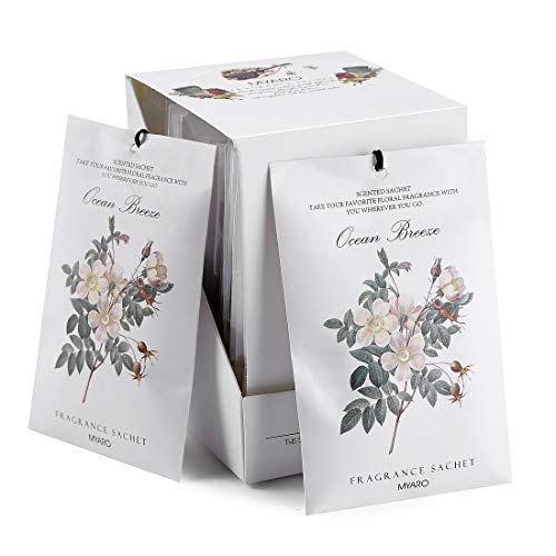 MYARO 12 Packs Lavender Scented Sachets for Drawer and Closet (D-Ocean)