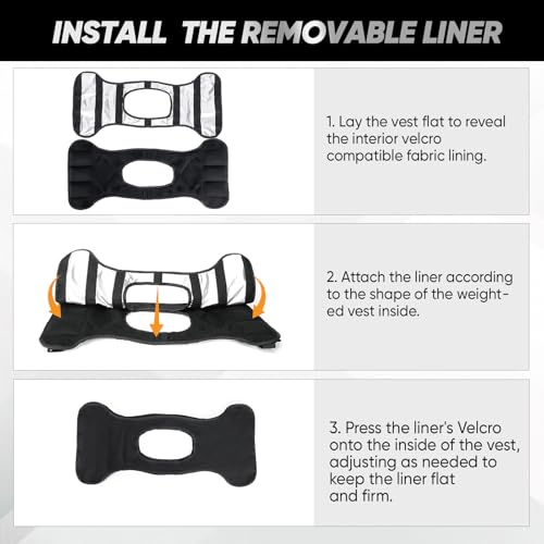 Image of APEXUP Adjustable Weighted Vest, 4-10lb /12-18lb /20-32lb Vest with 6 Ironsand Weights and Large Pocket, Weight Vest for Men Women Strength Training, Running, Walking