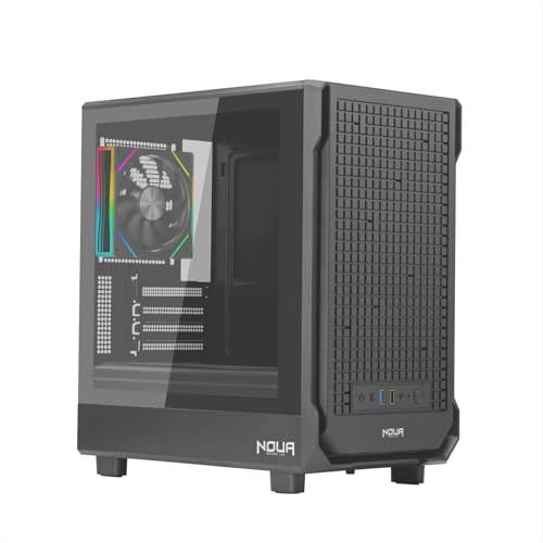 Boîtier PC MicroATX Noua LK100 pour Aménager un Bureau Gaming Moderne et Épuré
