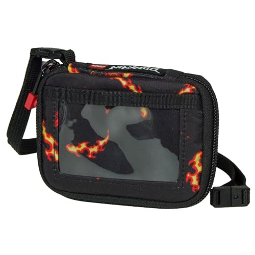 Porte-cartes pour enfants Lego Ninjago Kai avec cordon et fermeture éclair SKANDO BAGS