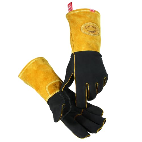 Guantes Caiman KontourTM de piel de ciervo para proyectos exigentes en el taller