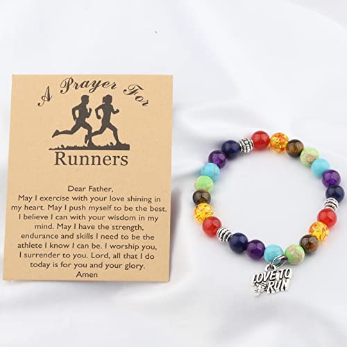 MYOSPARK Runners Gift Running Charm Bracelet Running Jewelry Cross Country Track Marathon Gifts Running Lover Gifts3