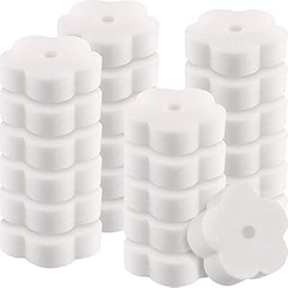 24 Pieces Sponge for Hot Tub Accessories, Flower Oil Scum Absorber for Swimming Pool and Spa