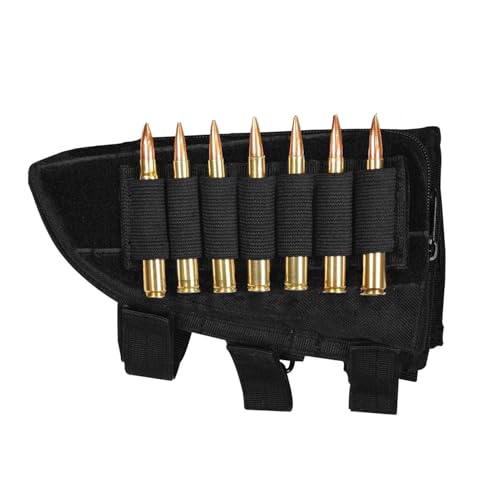 Fox Outdoor Products Rifle Butt Stock Cheek Rest, Black, 8" x 4.5"