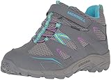 Merrell Hilltop Quick Close Waterproof Hiking Boot (Little Kid), Grey/Multi, 1.5 M US Little Kid